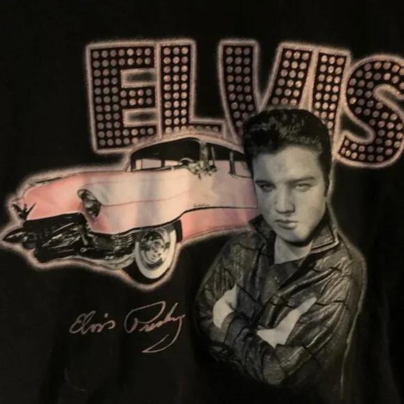 ELVIS PRESLEY WOMENS  BAND TEE - Picture 2 of 4